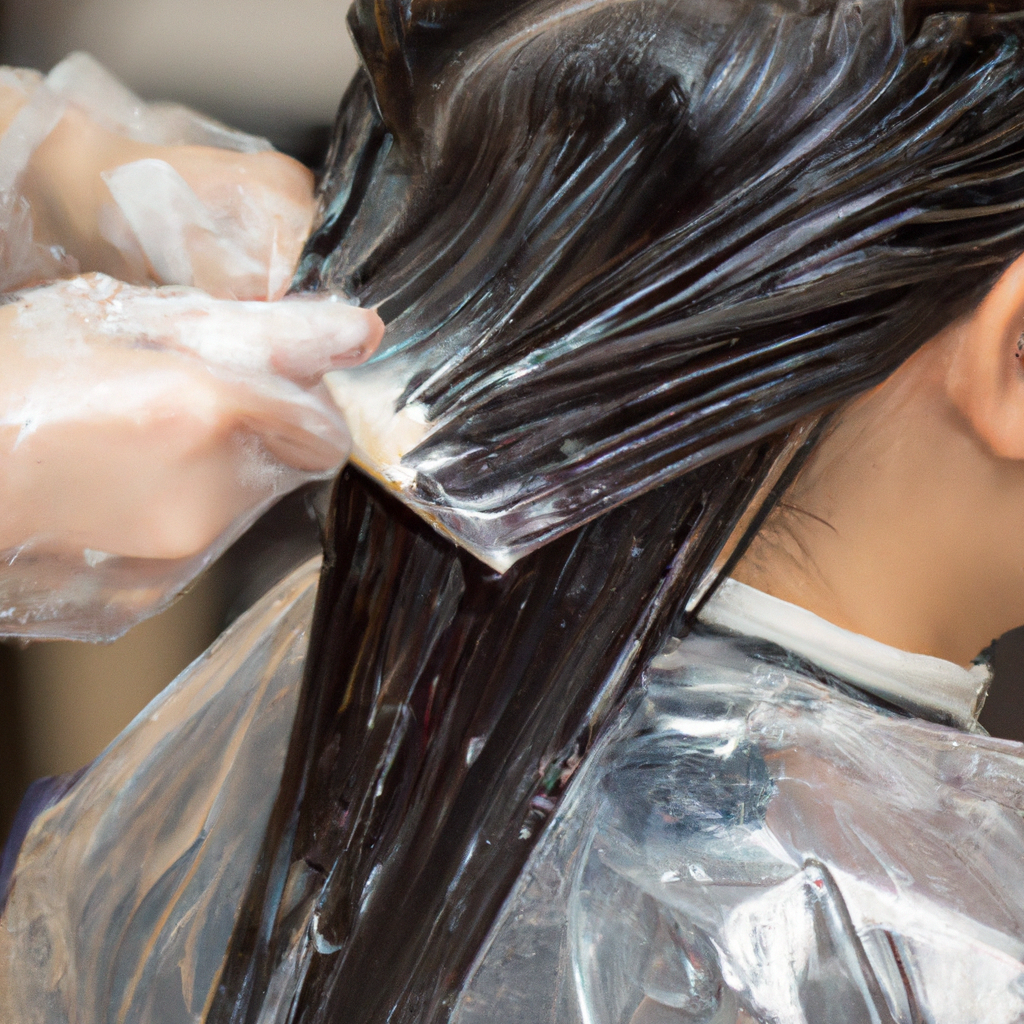 stylist dying hair
, None